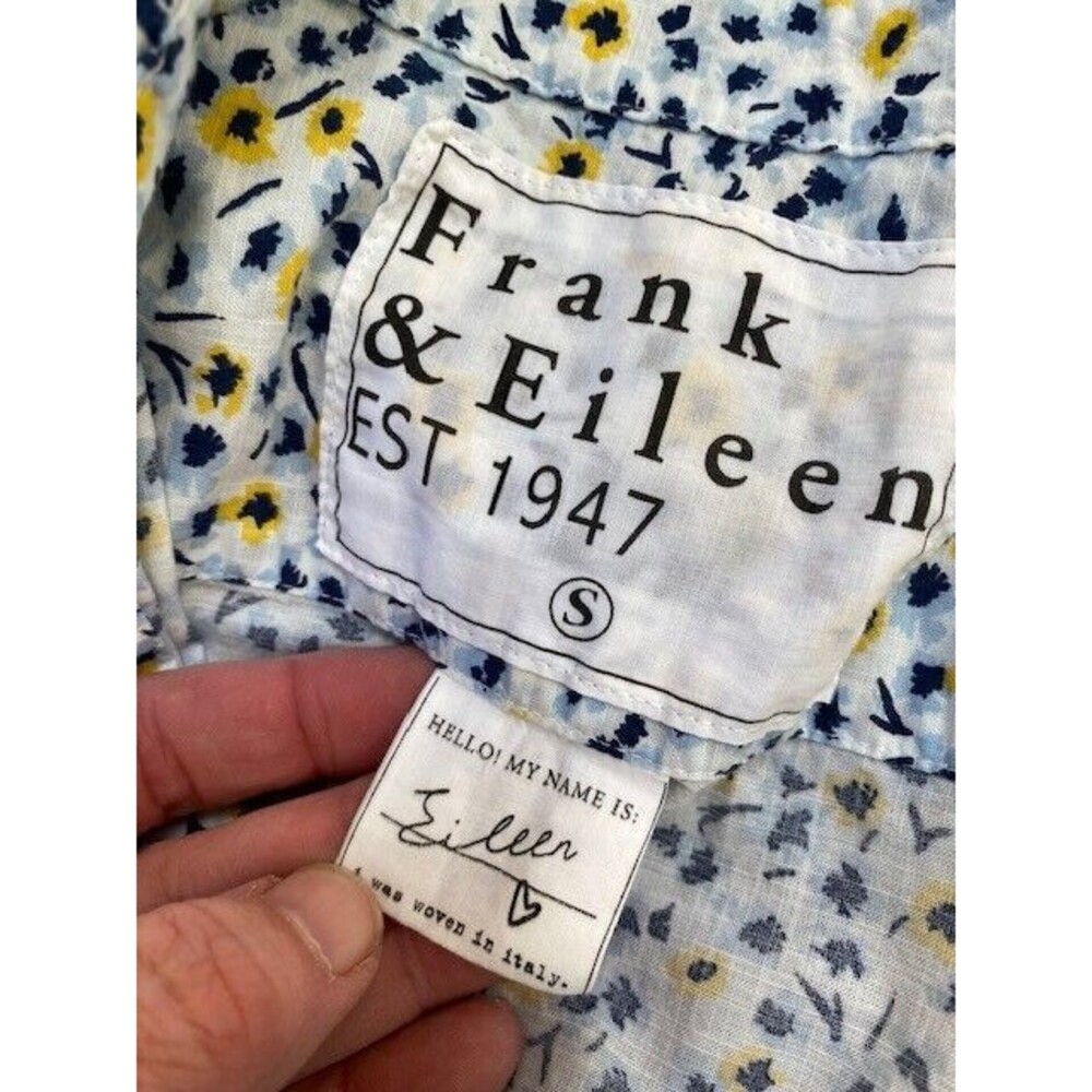 Frank & Eileen Blue and Yellow Button Down Shirt - Picture 10 of 13